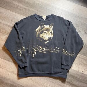 Men's Black and Navy Sweatshirt